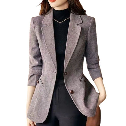 Fashion Personality Woolen Blazer Women