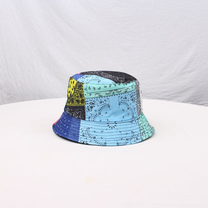 Retro Printed Bucket Hat Korean Style All-matching