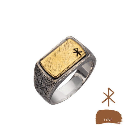 Letter End Ring Fashion Male Adjustable