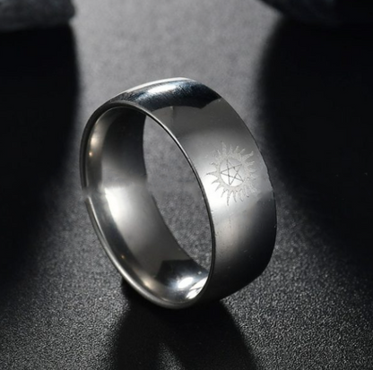 New Male And Female Stainless Steel Ring Ring 8mm Stainless Steel Ring