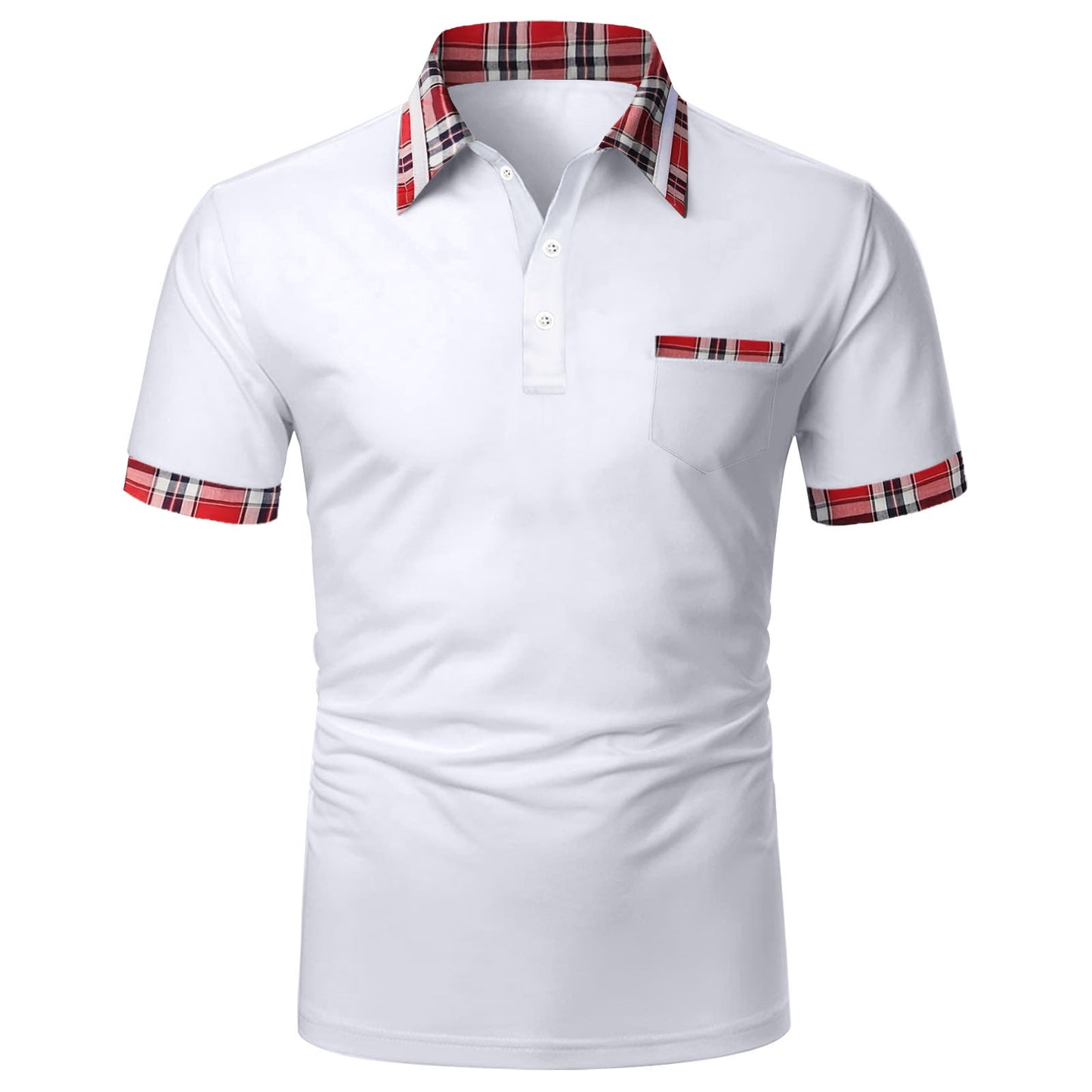 New Style Men's Polo Shirt Short Sleeve Mixed Salad