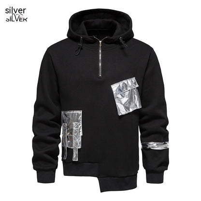 Men's Loose Dark Hoodie