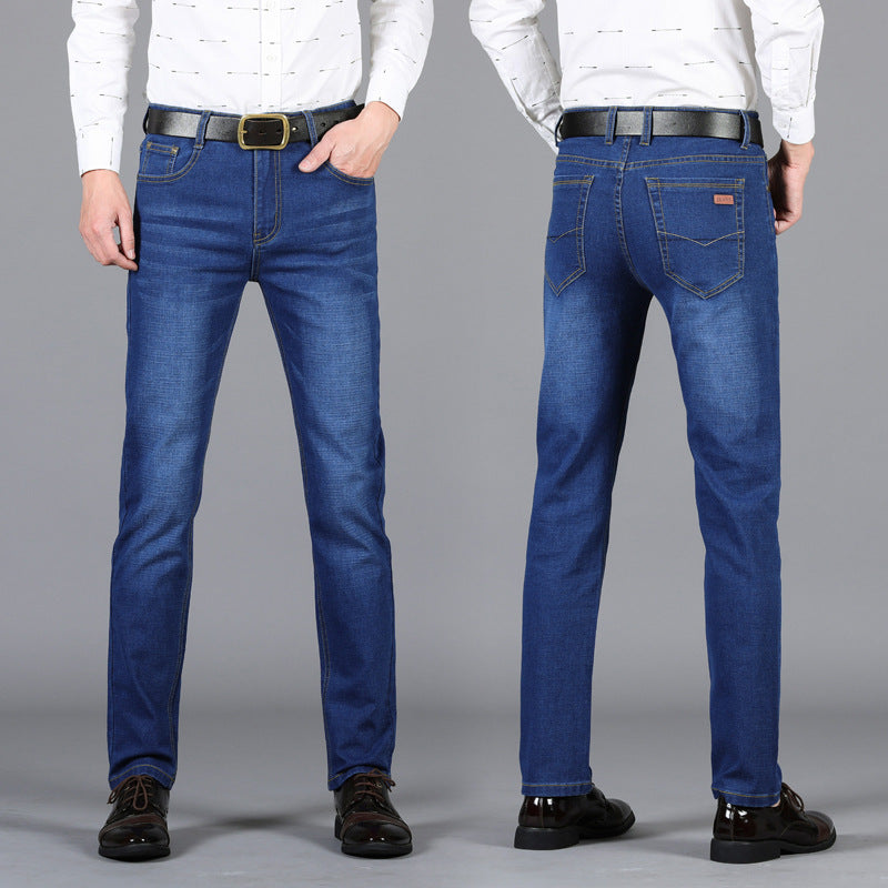 Men's Slim Stretch Slim Straight-leg Jeans