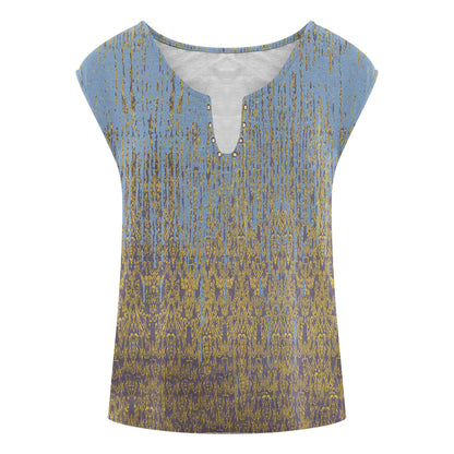 Printed V-neck Women's Tank Top