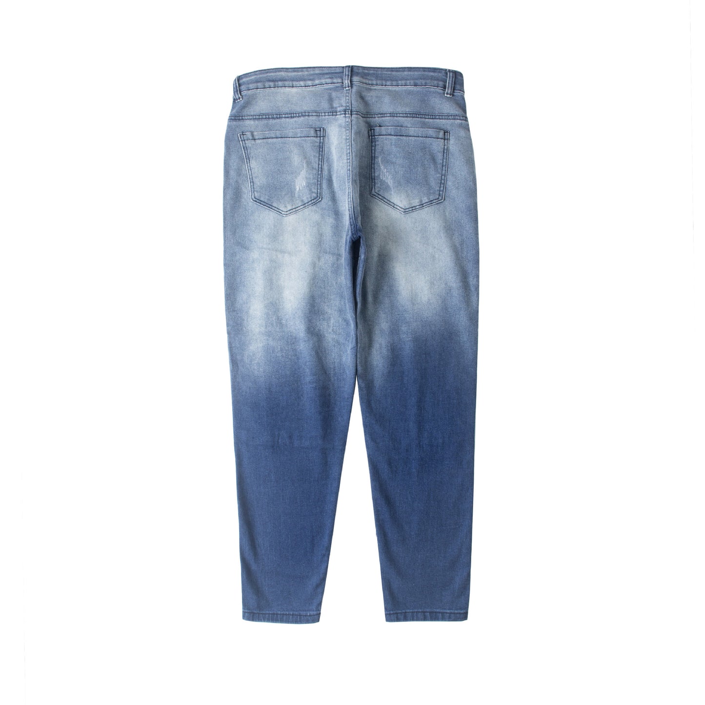 Men's ripped blue jeans