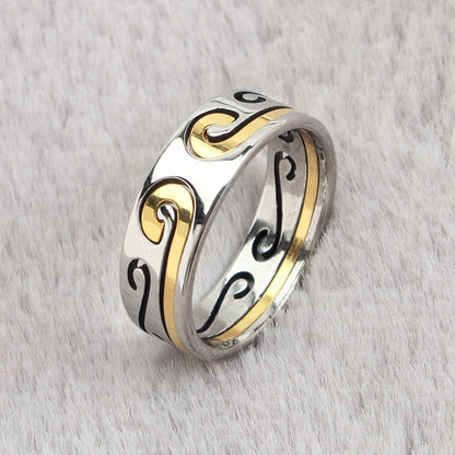 Hollow Hoop Curse Ring Trendy Male Personality Ruyi