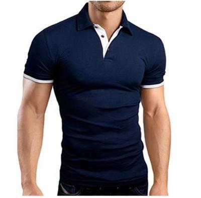 Men's Polo Fir Contrast Simple T-Shirt