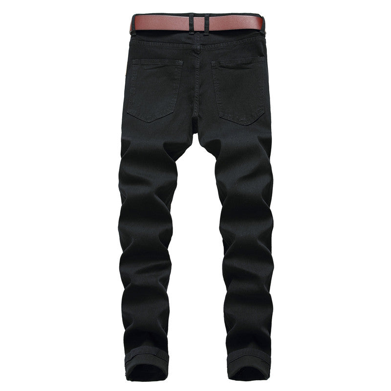 Trendy Fashion Stretch Jeans Big Ripped Pants