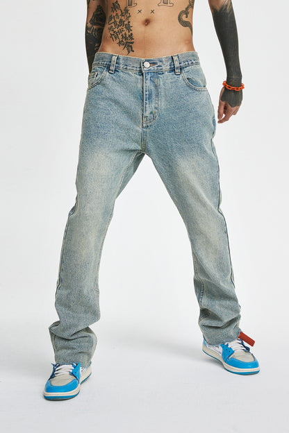 Antidote Ss Washed, Worn, Frayed, Non-Stretch Flared Jeans Trend