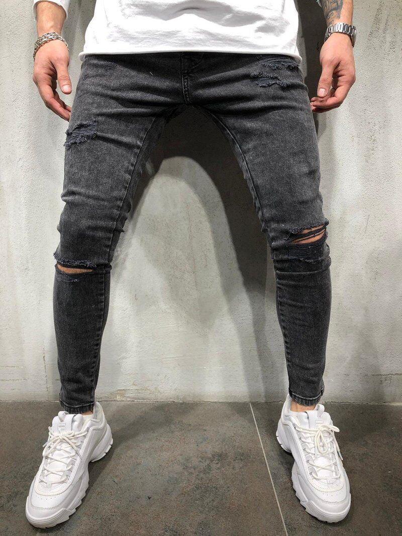 High Street Men's Knee Hole Jeans