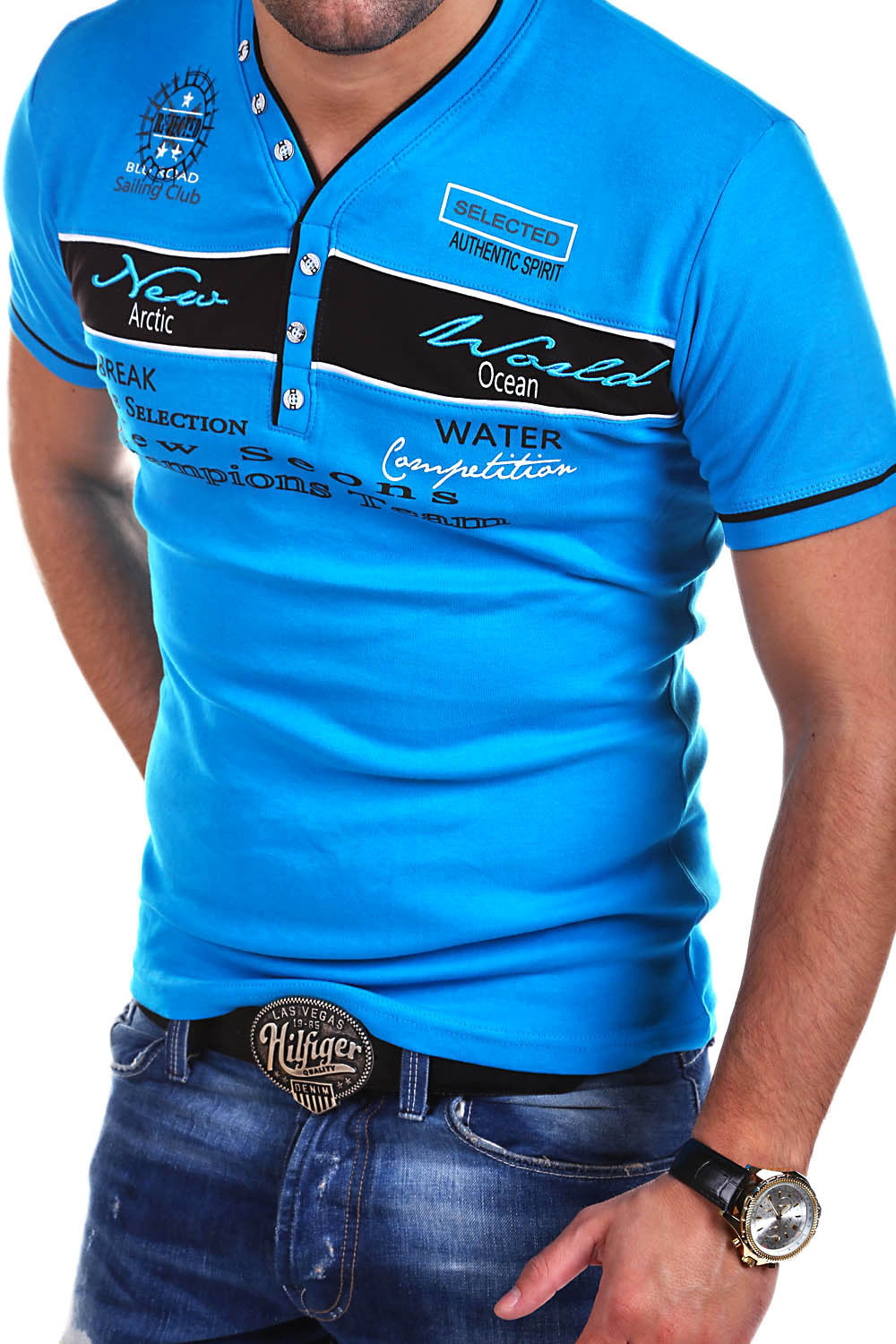 Men's T-shirt Business Men's Polo Shirt