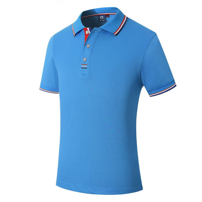 Summer Simple Thin Section Men's Polo Shirt Cotton Short Sleeves