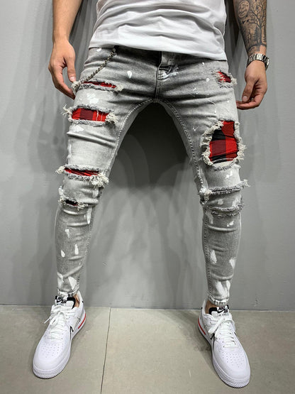 Men's paint jeans