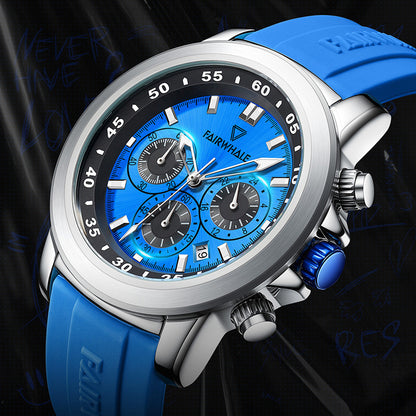 Three Eyes And Six Needles Multifunctional Daytona Watch