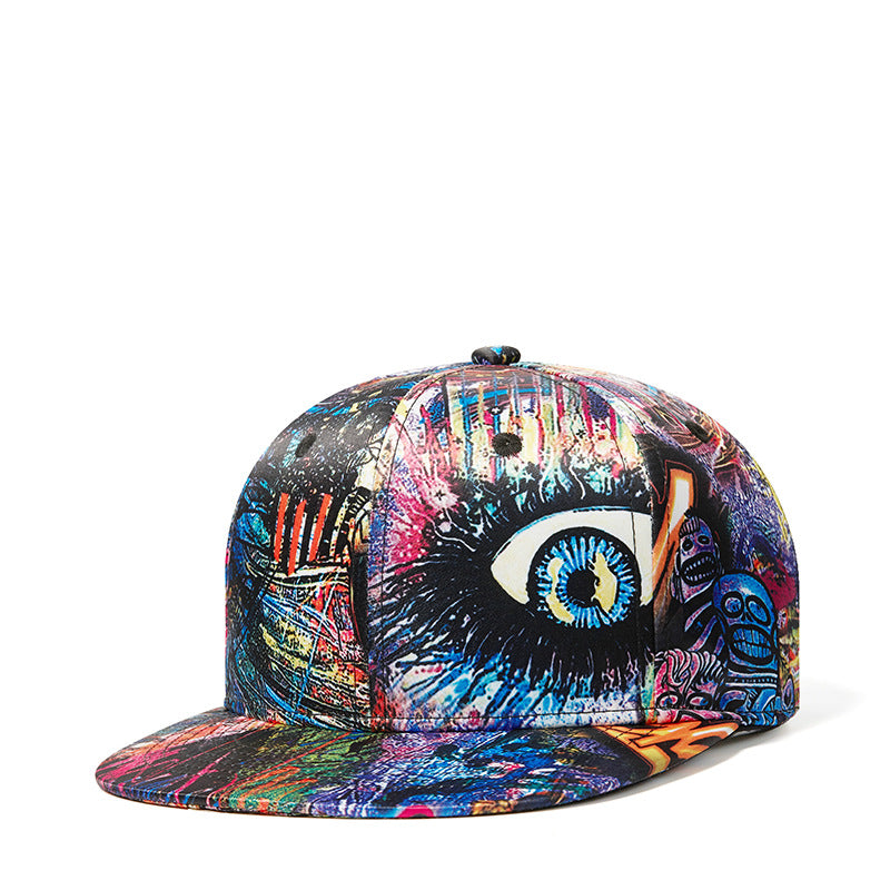 Spring And Summer New Abstract Graffiti Three-dimensional Pattern Printing Baseball Cap