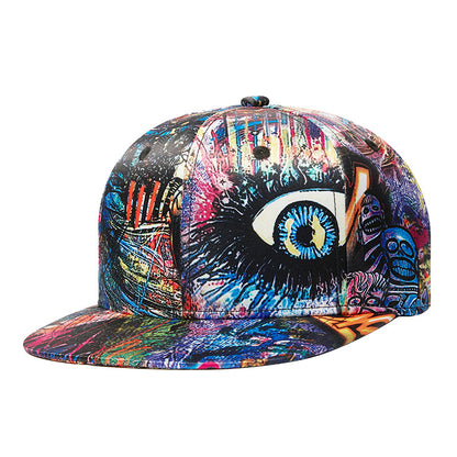 Spring And Summer New Abstract Graffiti Three-dimensional Pattern Printing Baseball Cap