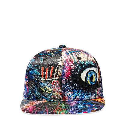 Spring And Summer New Abstract Graffiti Three-dimensional Pattern Printing Baseball Cap