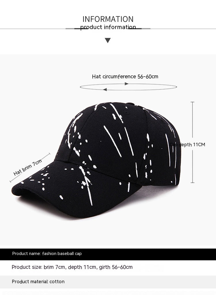 Graffiti Full Printing Korean Version Fashion Baseball Cap