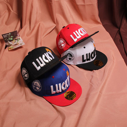 Children's Baseball Cap Tide Hiphop Flat Brim Peaked Cap