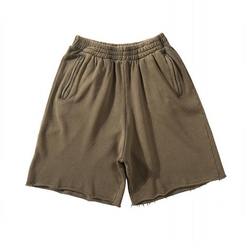 Pure Cotton Sports Gray Shorts Men's High Street