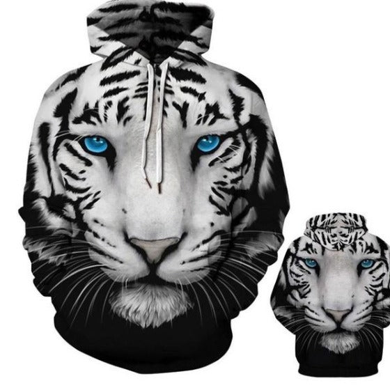 American Currency Fashion Printing 3D Casual Hooded Sweater