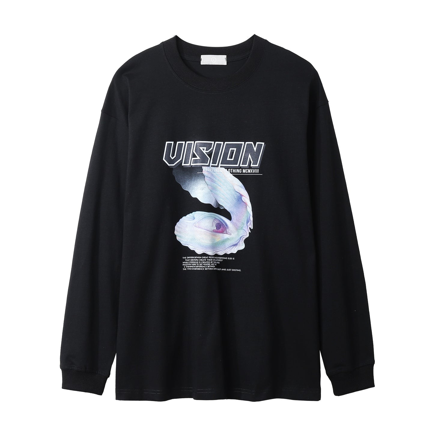 Creative Science Fiction Eye Print Long Sleeve Men