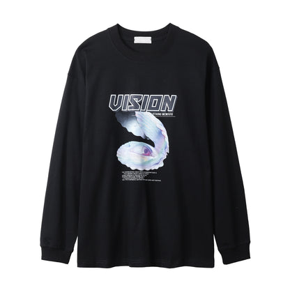 Creative Science Fiction Eye Print Long Sleeve Men