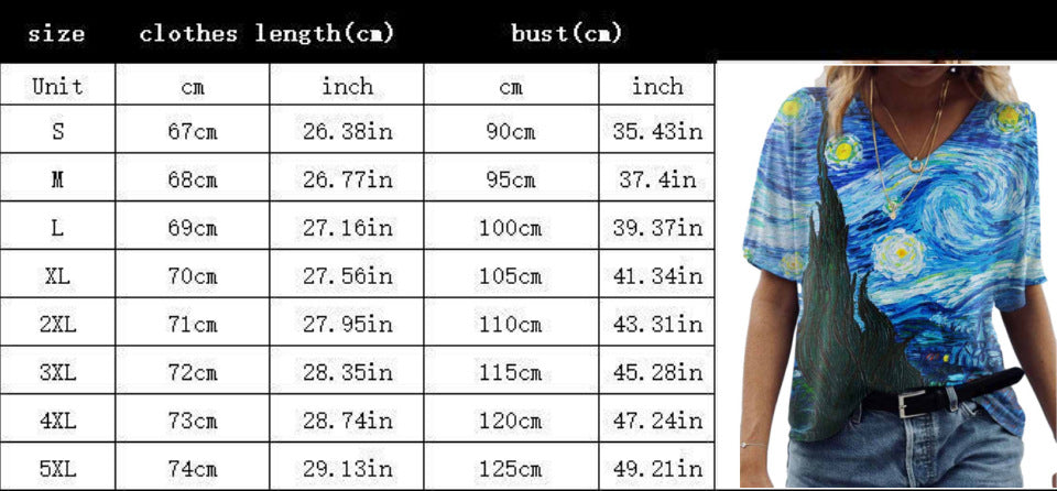 Women's T-shirt Green Blue Pink Printed Short Sleeve Casual Weekend Basic V-neck Short Sleeve