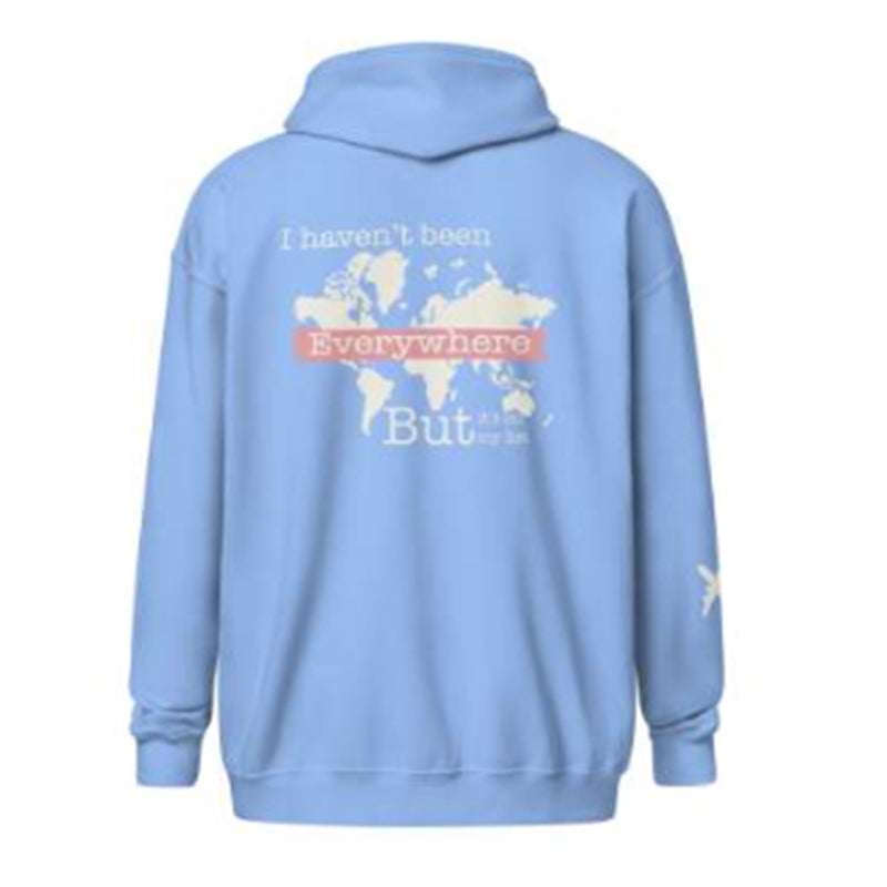 Long-sleeved Printed Crew-neck Hoodie