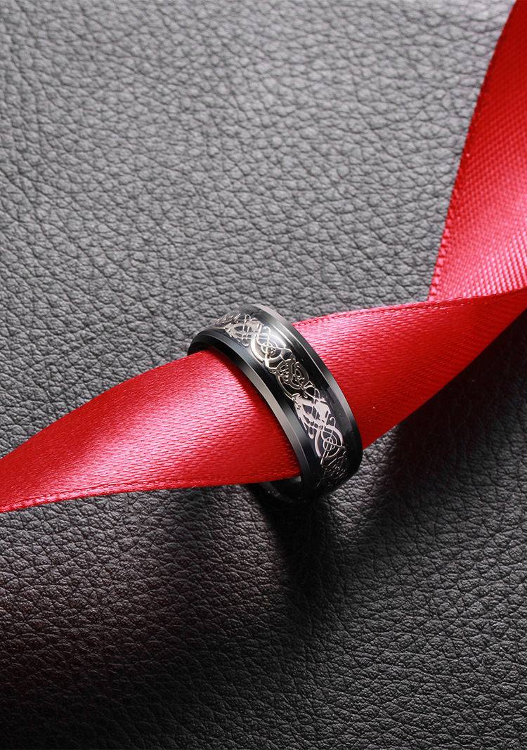 Dragon Pattern Ring Domineering Male And Female Students