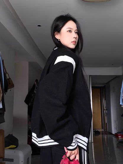 Women's American-style Retro Baseball Jacket