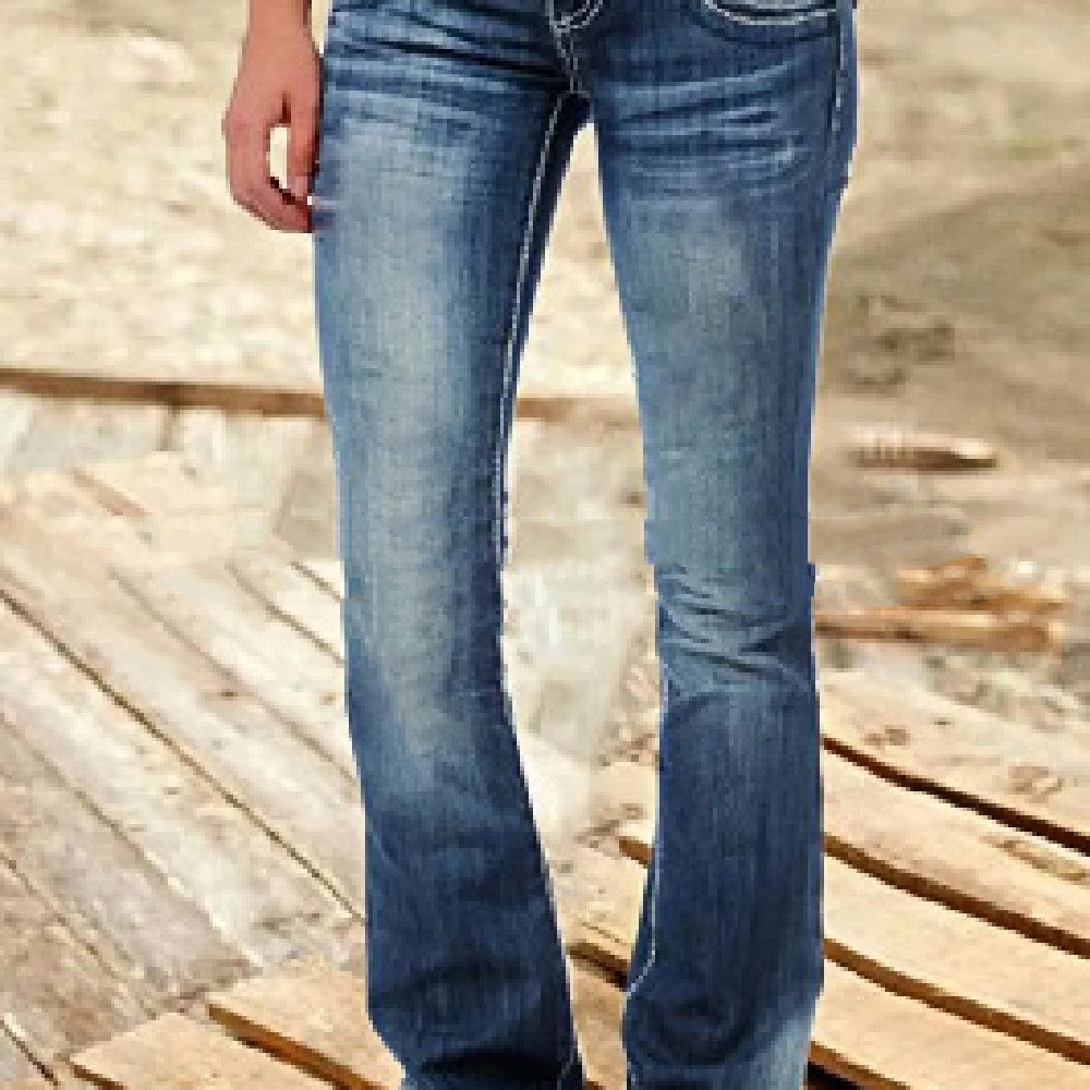 Women's Low Waist Flare Jeans