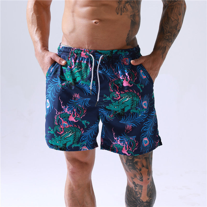 European And American Seaside Holiday Loose Surfing Shorts