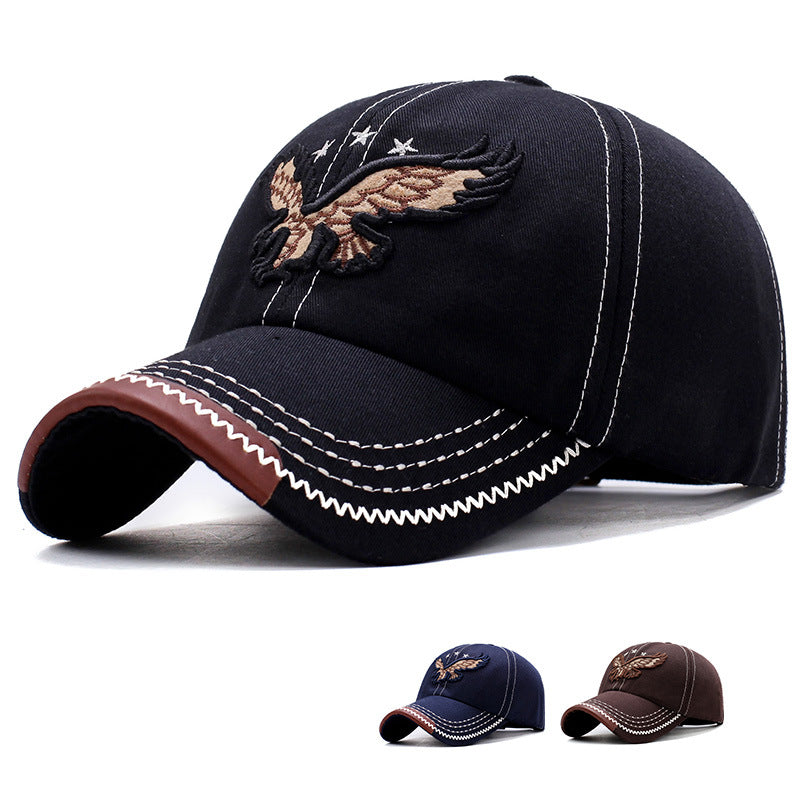 Hat Boy And Girl Sunshade Baseball Cap Eagle Embroidery Korean Style