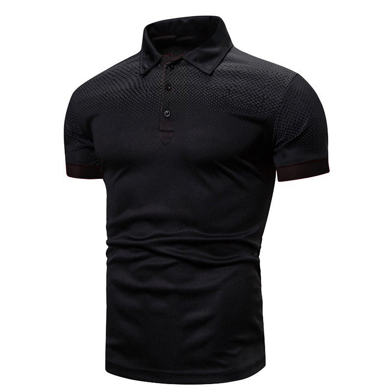 New Men's Casual 3d Digital Print Polo Shirt