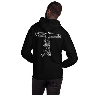 Autumn And Winter European And American Cross Printed Hoodie