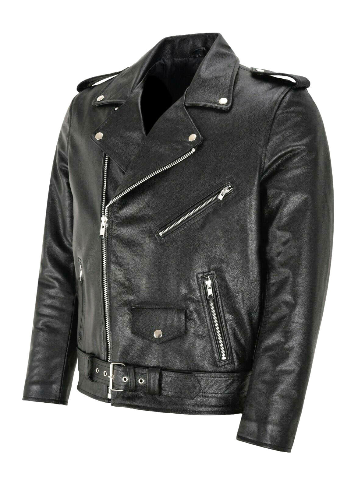 Casual Leather Clothing Motorcycle Men's Leather Coat