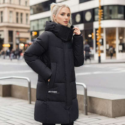 Women's Fashion Simple Thickened Cotton Padded Coat