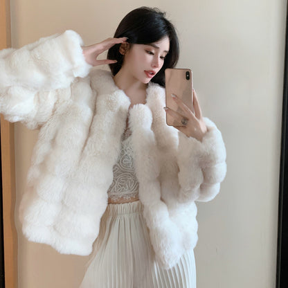 Mink Velvet Eco-friendly Fur Coat For Women Short