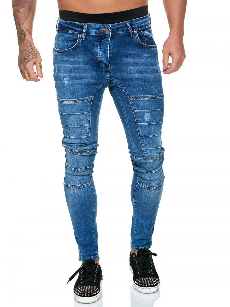 Men's Hip-hop Skinny Ripped Casual Jeans