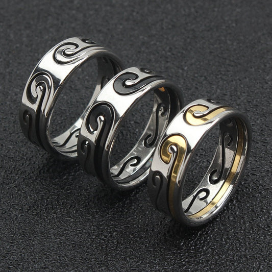 Hollow Hoop Curse Ring Trendy Male Personality Ruyi