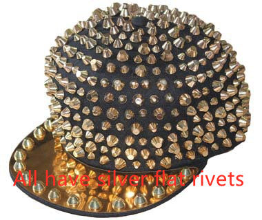 Punk Full Pointed Rivet Street Hip Hop Hat