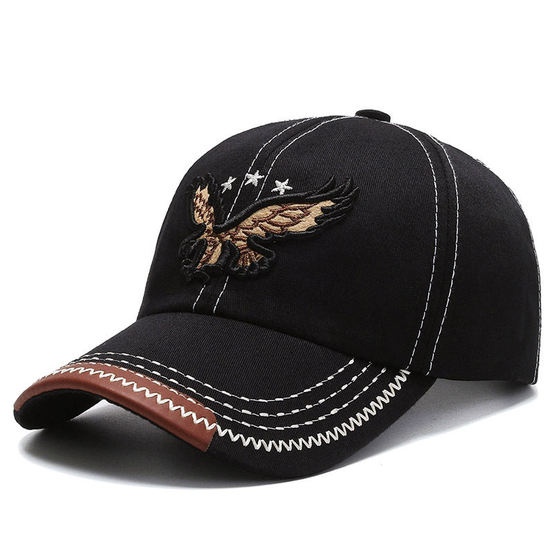 Hat Boy And Girl Sunshade Baseball Cap Eagle Embroidery Korean Style