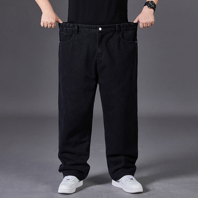 New Summer Men's Loose Straight Trend Jeans