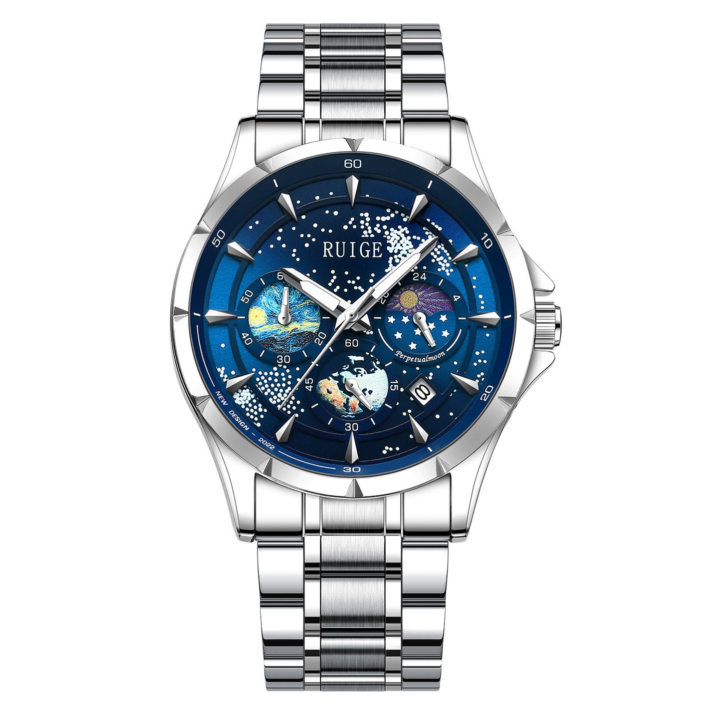 Star Sea Quartz Multi-functional Luminous Waterproof Men's Watch