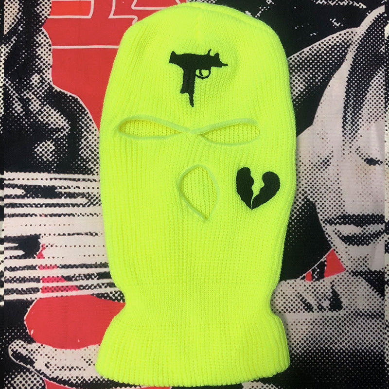 Embroidered Acrylic Three-hole  Ski Mask