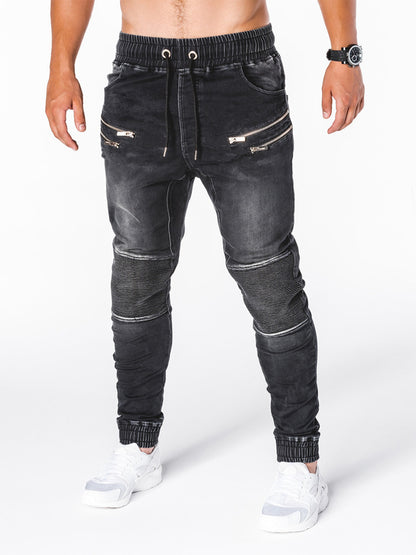 Sweatpants zip hip hop jeans