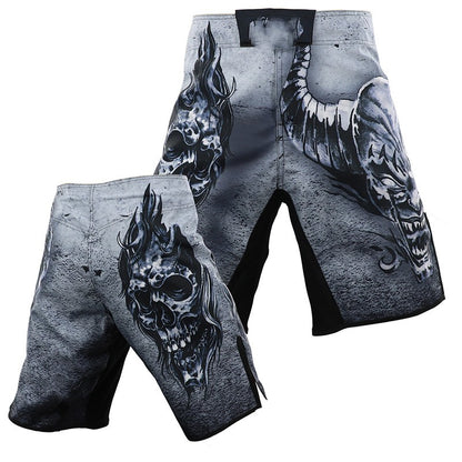 Fight Sports Skull Short Pants Male