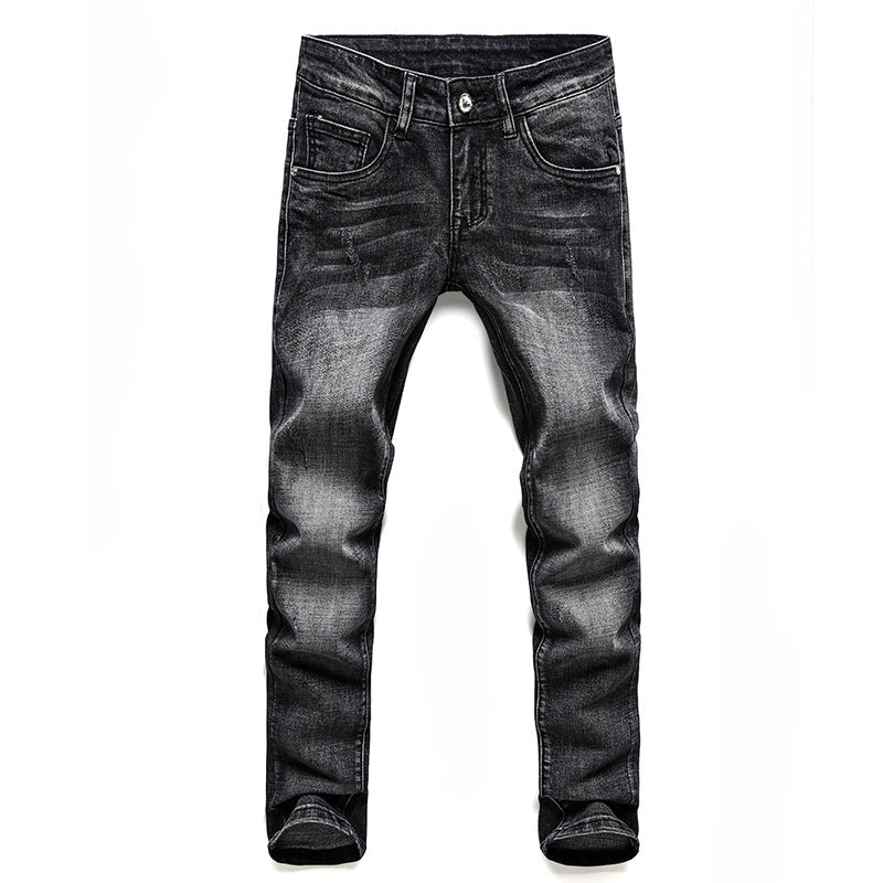 Slim feet pants stretch fashion youth trendy brand jeans