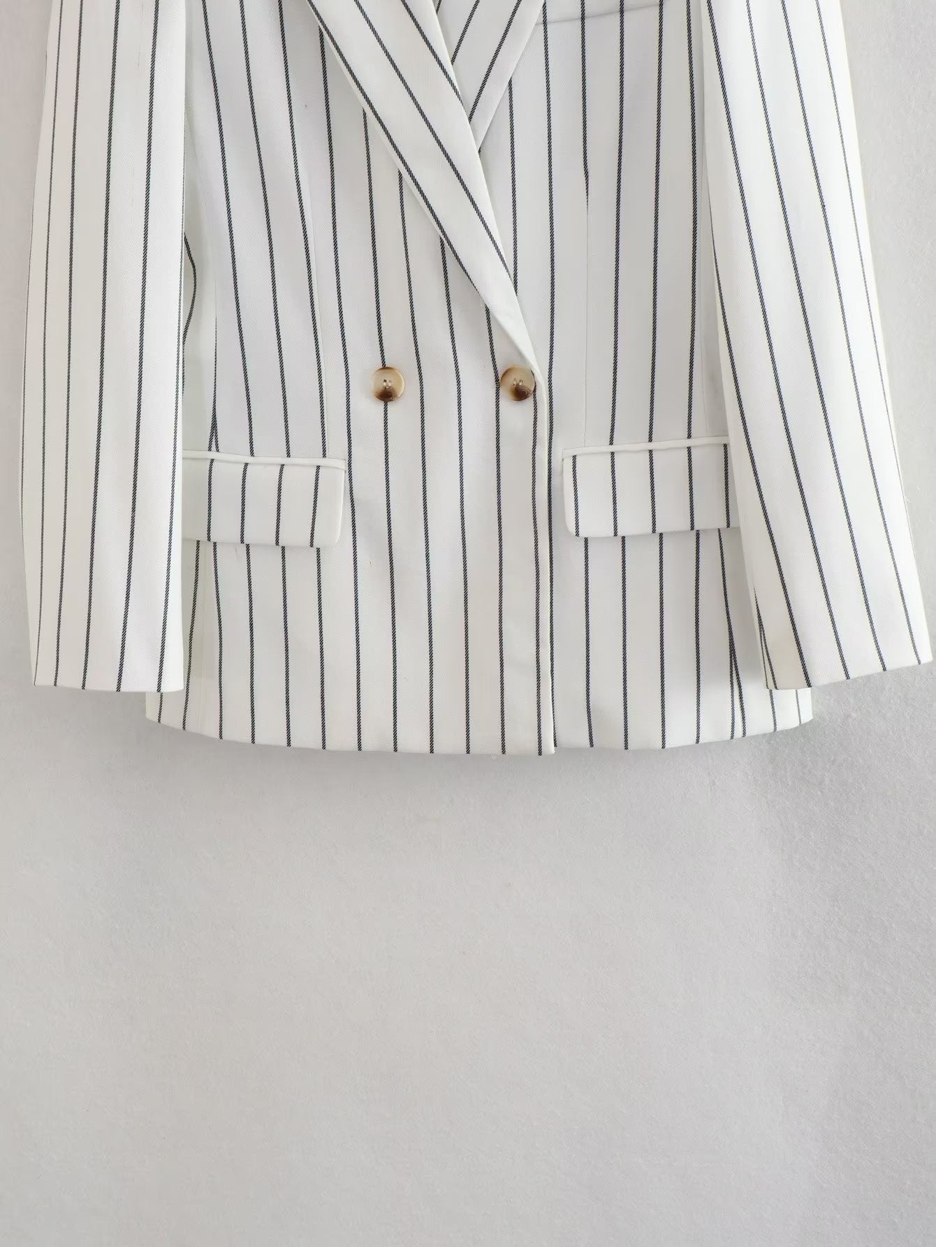 European And American Style Casual Loose Striped Commuter Suit Jacket